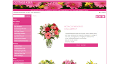 Desktop Screenshot of cottagekeepflorist.com